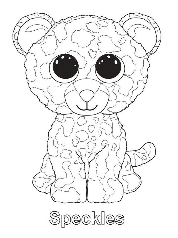 Speckles Leopar Beanie Boos Çiz Boyama Sayfası