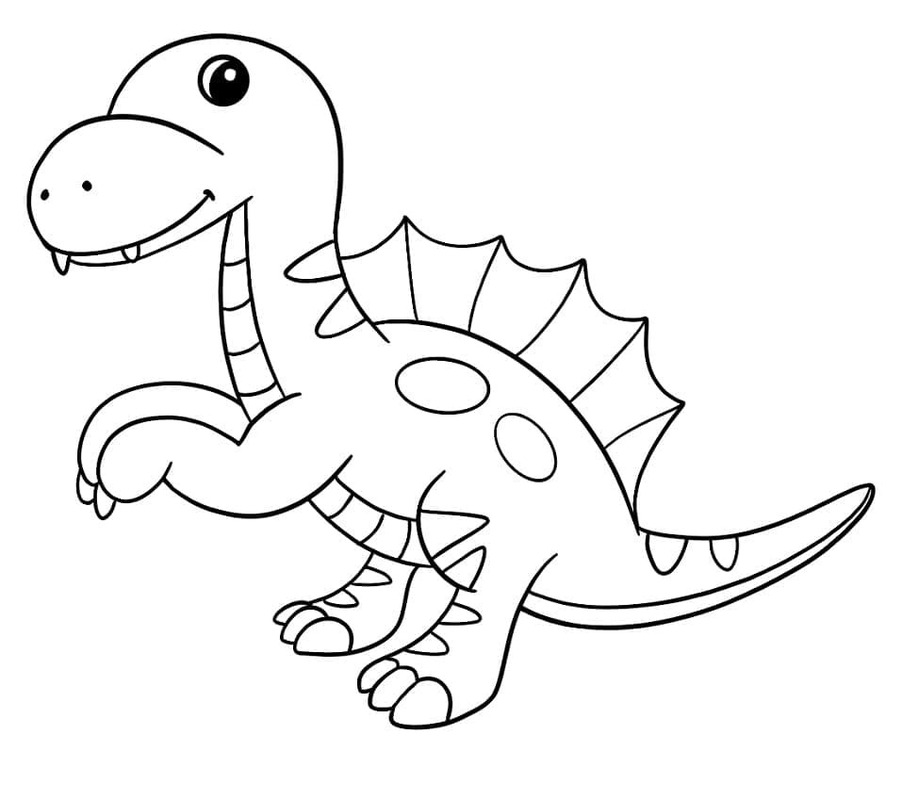 Spinosaurus Görüntü Boyama Sayfası