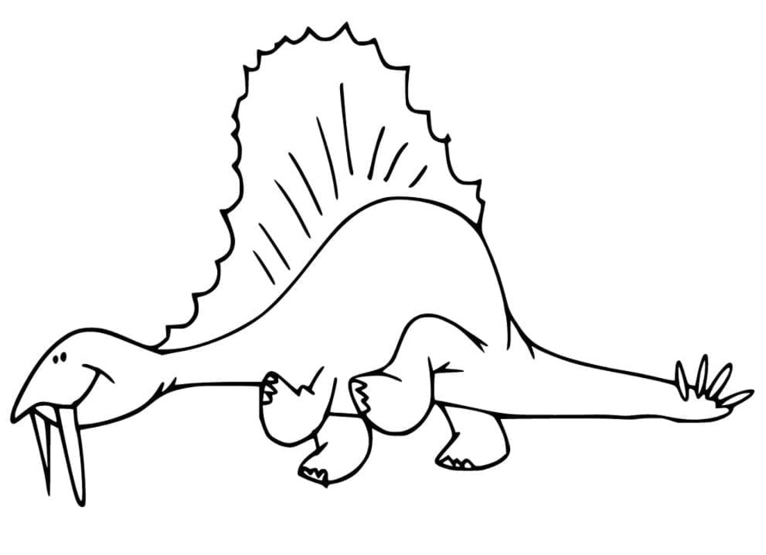 Spinosaurus Ücretsiz Yazdırılabilir Çiz Boyama Sayfası