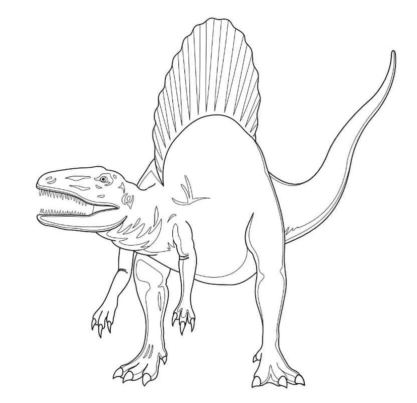 Spinosaurus resim Boyama Sayfası