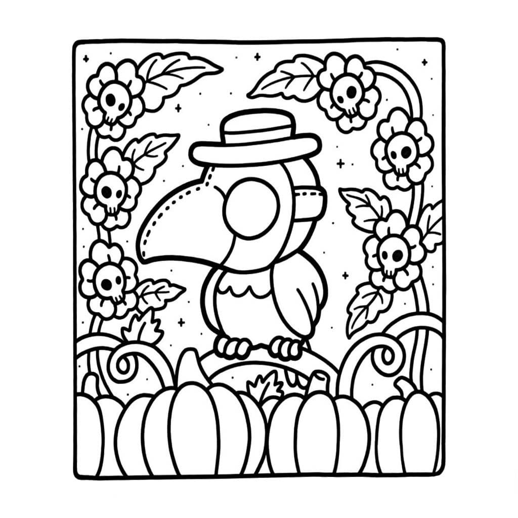 Spooky Cutie Çiz 3 Boyama Sayfası