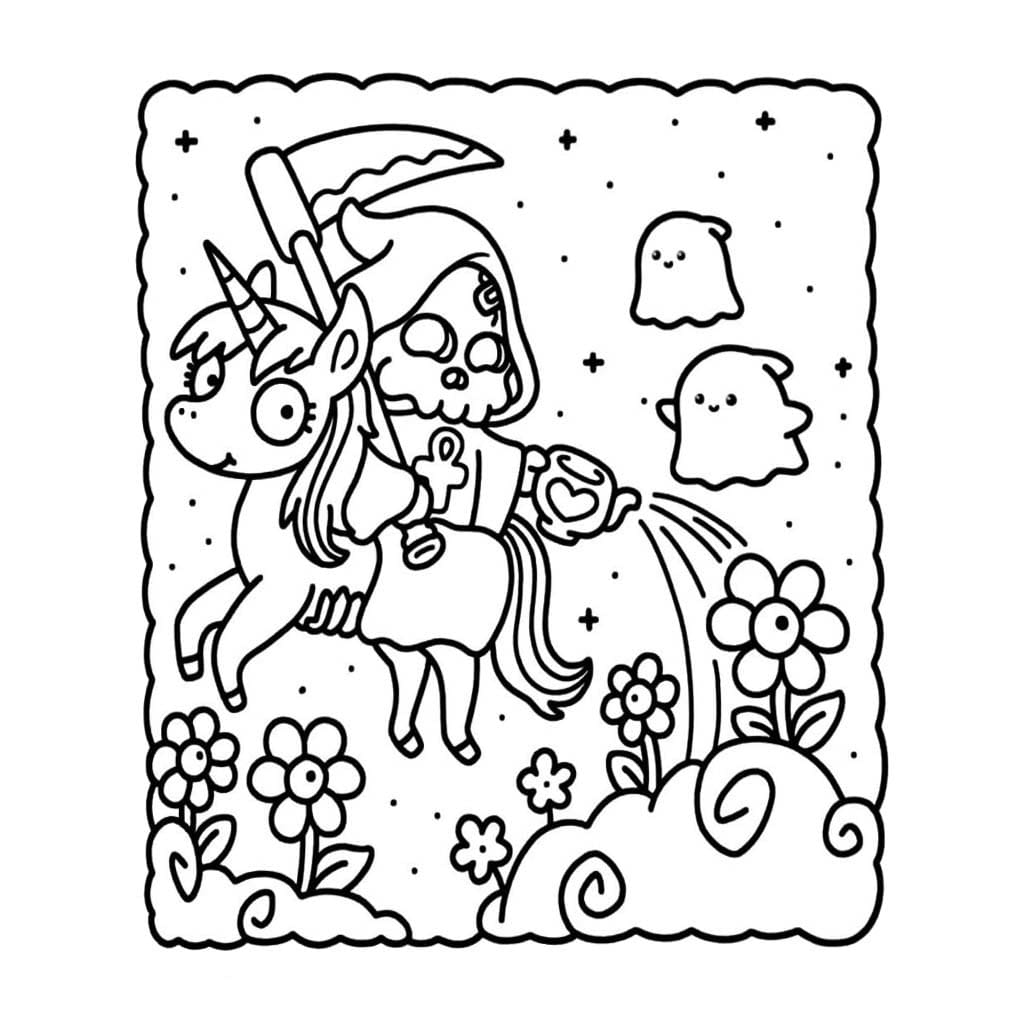 Spooky Cutie Çiz 4 Boyama Sayfası