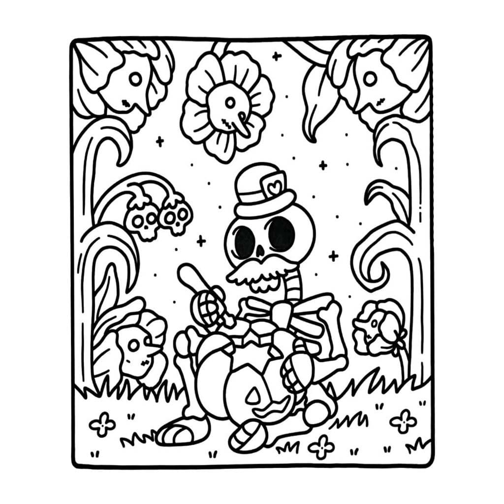 Spooky Cutie Çiz 6 Boyama Sayfası