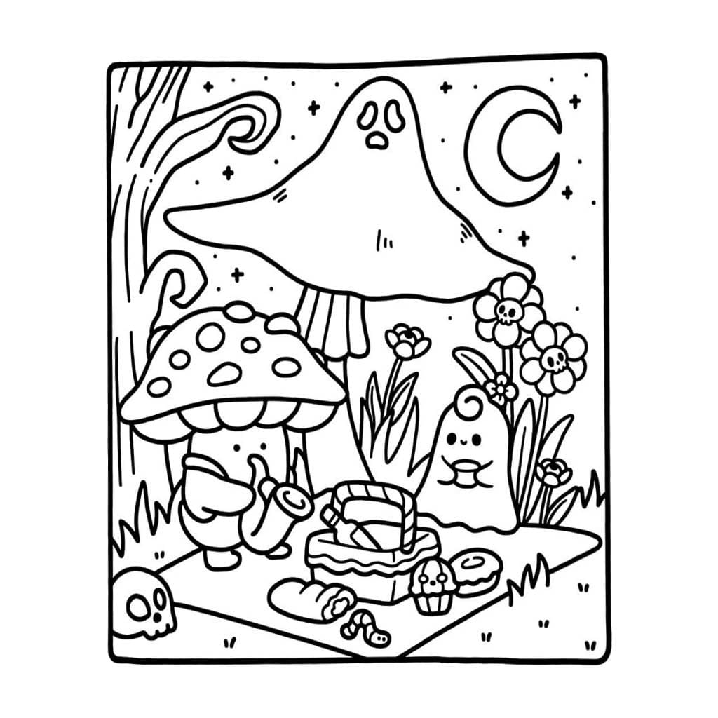 Spooky Cutie Çiz 7 Boyama Sayfası