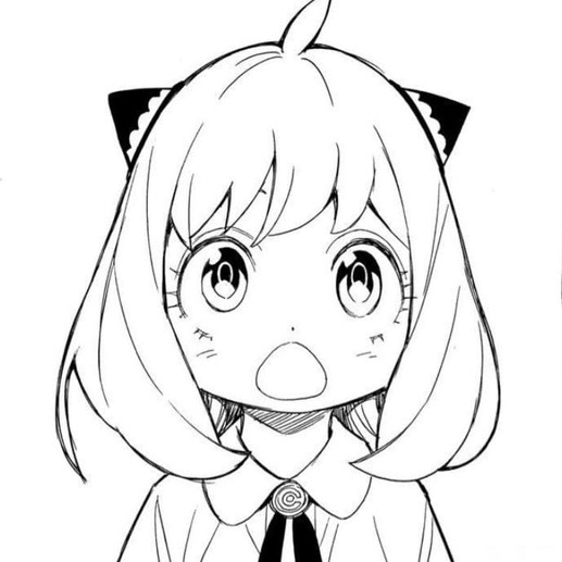 Spy x Family yazdırılabilir kolay Boyama Sayfası