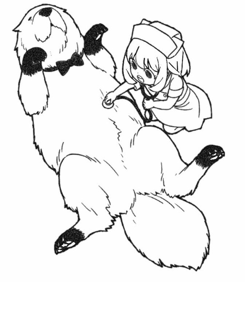 Spy x Family yazdırılabilir Boyama Sayfası