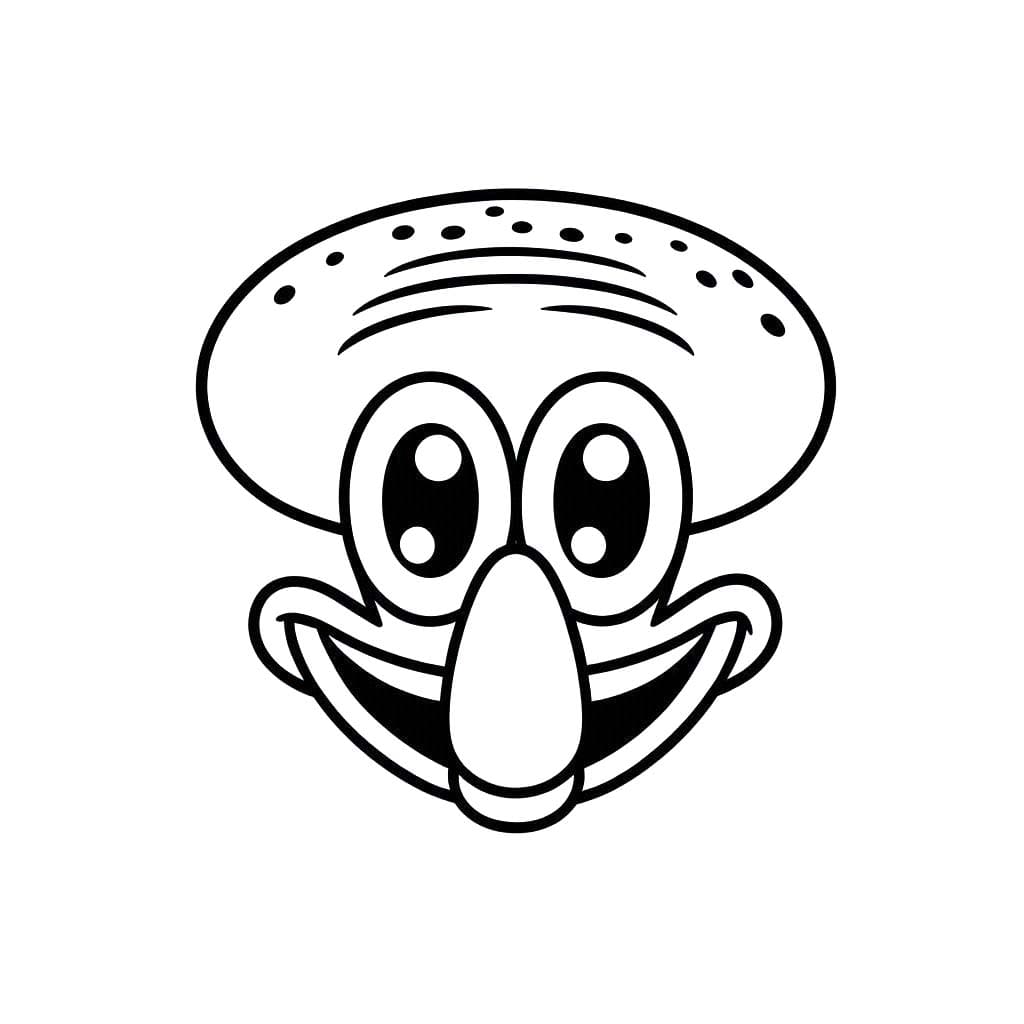 Squidward Dokunaç 8 Boyama Sayfası