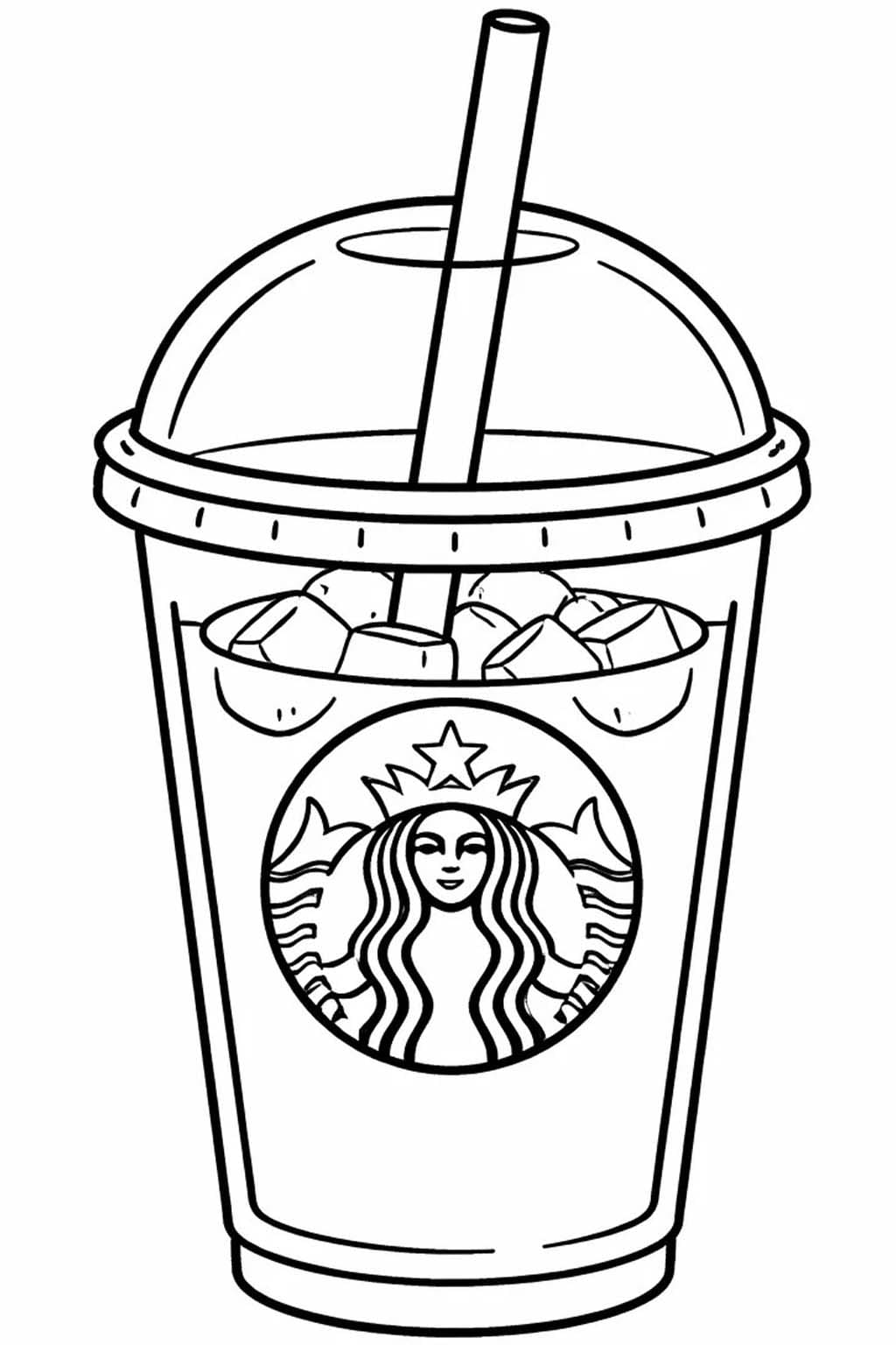 Starbucks Görüntü Boyama Sayfası