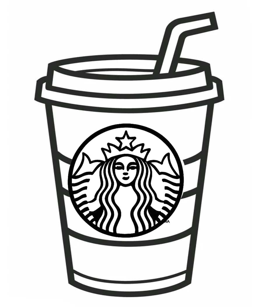 Starbucks Ücretsiz Yazdırılabilir Çiz Boyama Sayfası