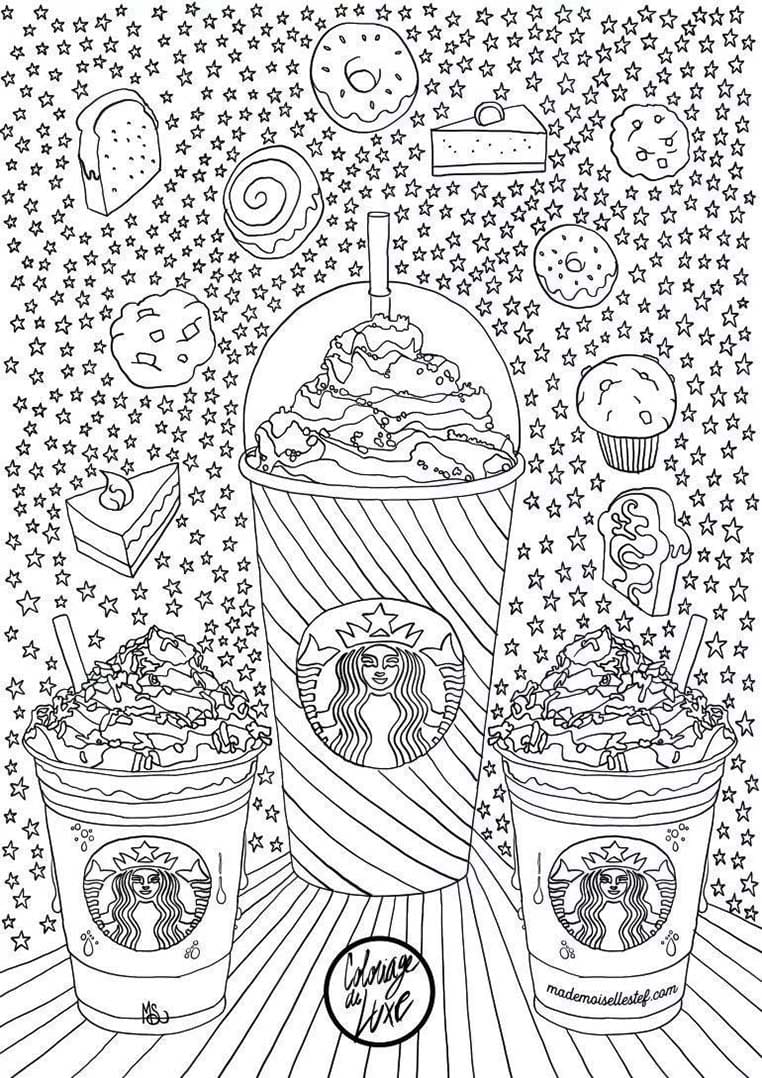 Starbucks resim Boyama Sayfası