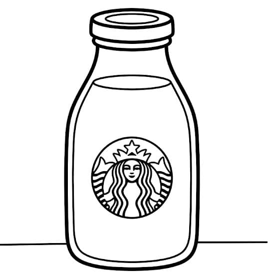 Starbucks ücretsiz yazdırılabilir Boyama Sayfası