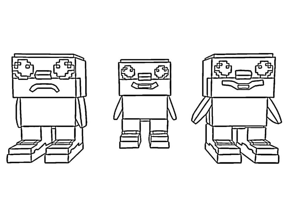 Steal a Brainrot çocuklar için kolay Boyama Sayfası