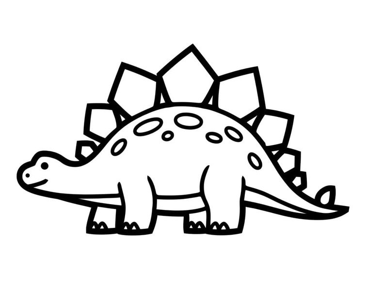 Stegosaurus yazdırılabilir Boyama Sayfası