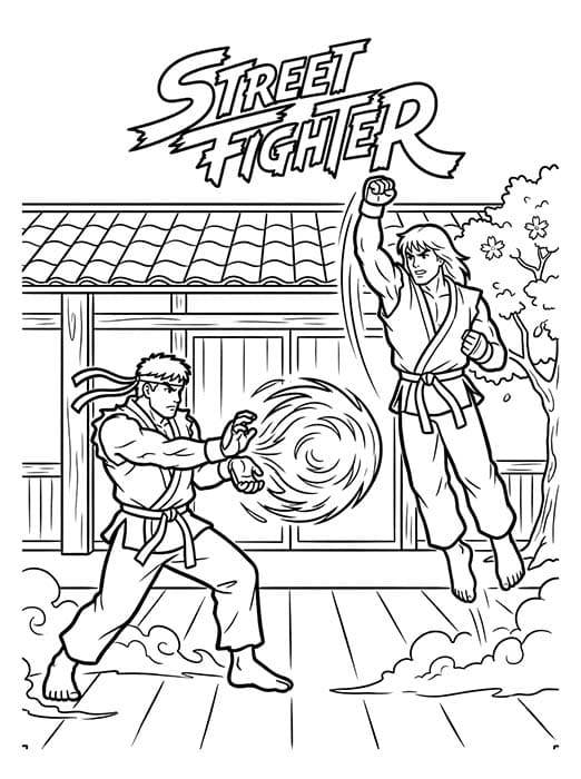 Street Fighter Boyama Sayfaları