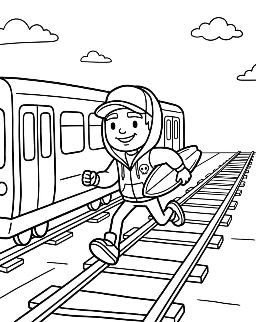 Subway Surfers Temel Boyama Sayfası