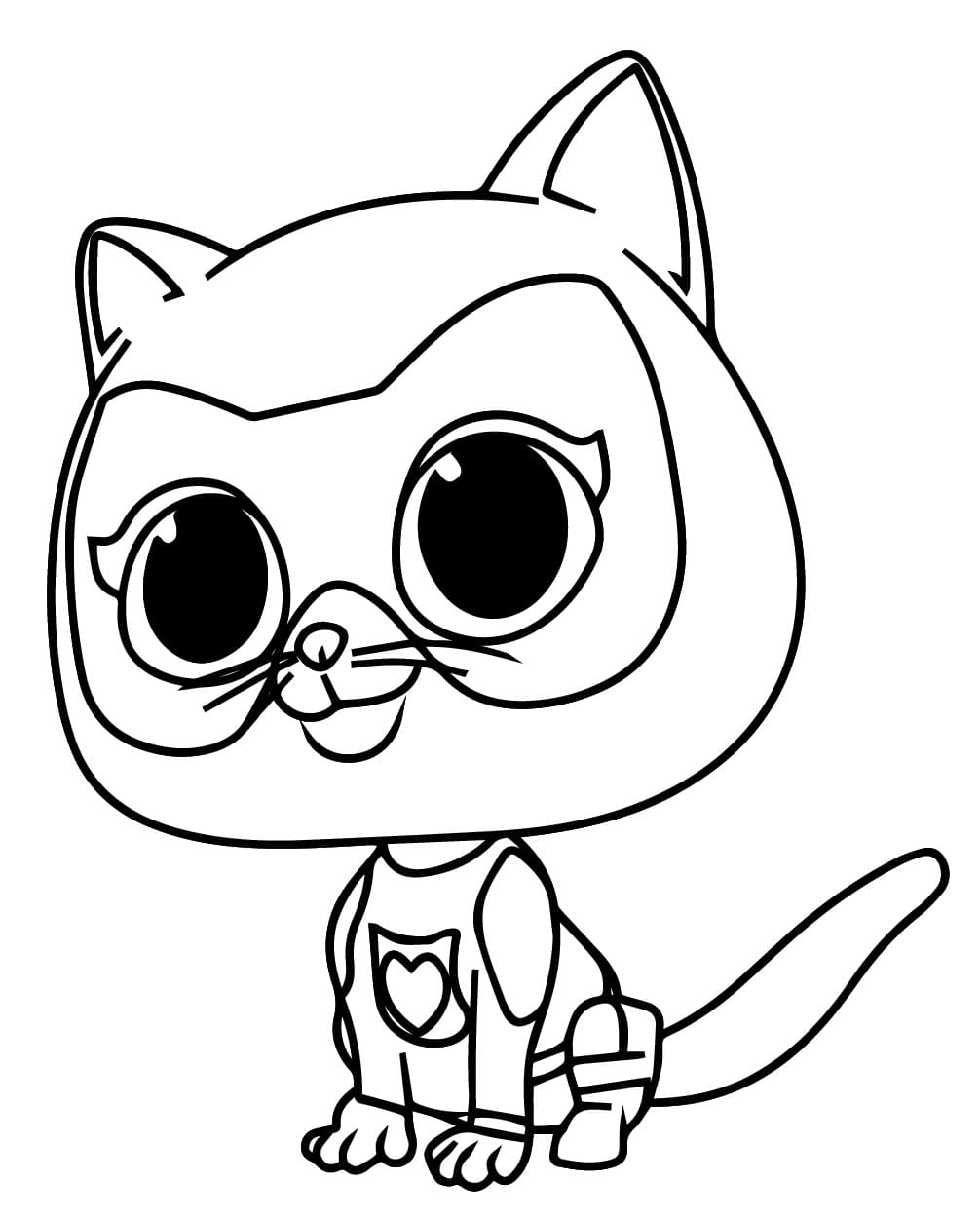 Süper Kediler Karikatür Çizim Boyama Sayfası