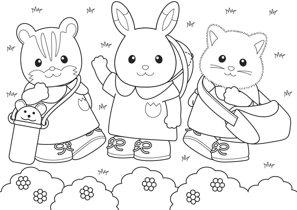Sylvanian Families Boyama Sayfaları
