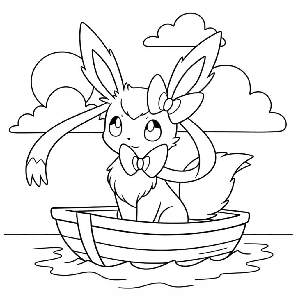 Sylveon Görüntü Boyama Sayfası