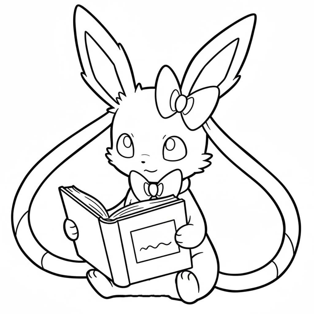 Sylveon Ücretsiz Boyama Sayfası
