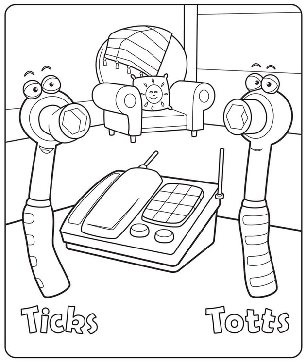 Tamirci Manny basit Çiz Boyama Sayfası