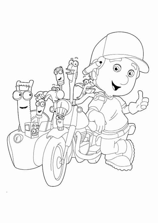 Tamirci Manny ücretsiz yazdırılabilir Boyama Sayfası