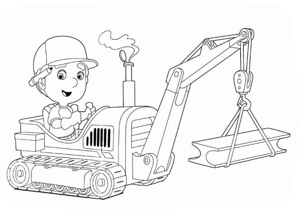 Tamirci Manny ücretsiz Boyama Sayfası