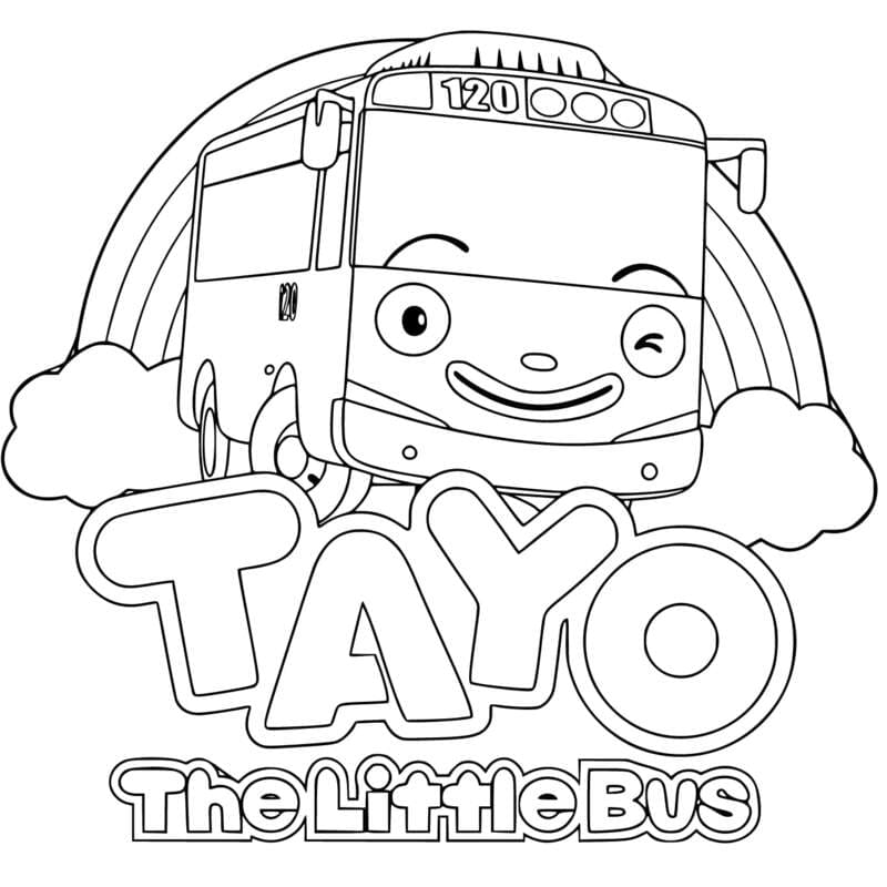 Tayo Basit Boyama Sayfası