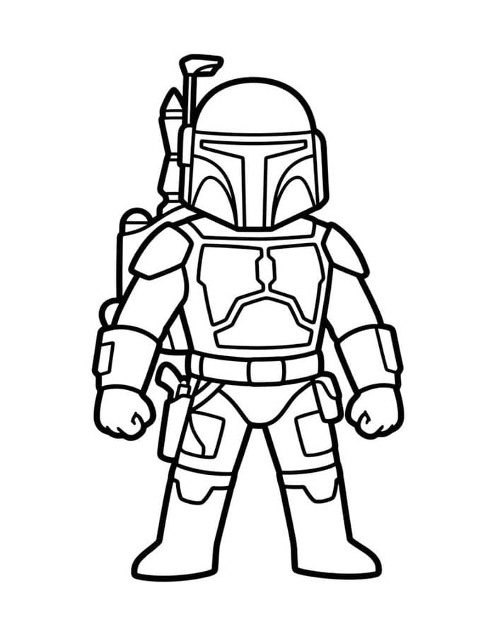 Temel Boba Fett Boyama Sayfası