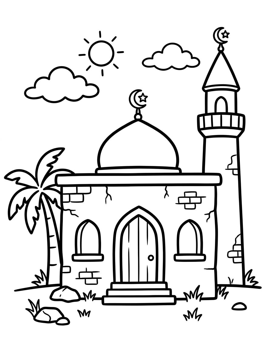 Temel Cami Boyama Sayfası