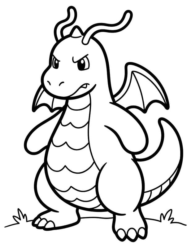 Temel Dragonite Boyama Sayfası