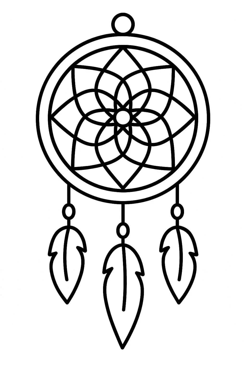 Temel Düş Kapanı Çizim Boyama Sayfası