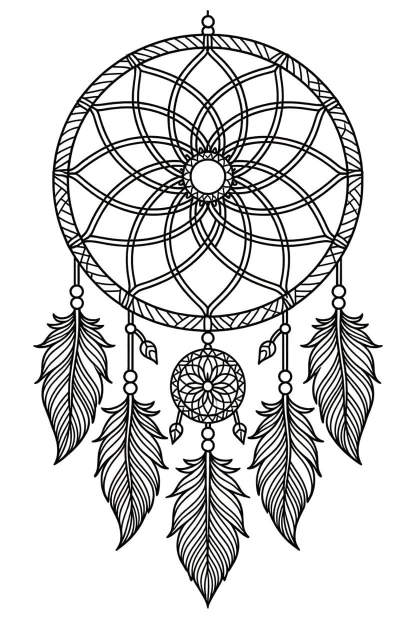 Temel Düş Kapanı Boyama Sayfası