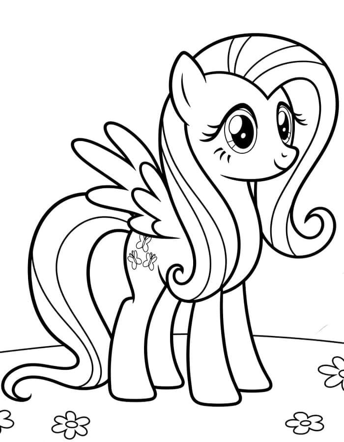 Fluttershy Boyama Sayfaları