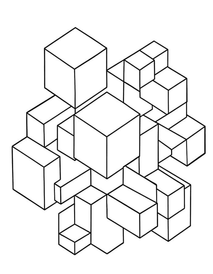 Temel Geometrik Çizim Boyama Sayfası