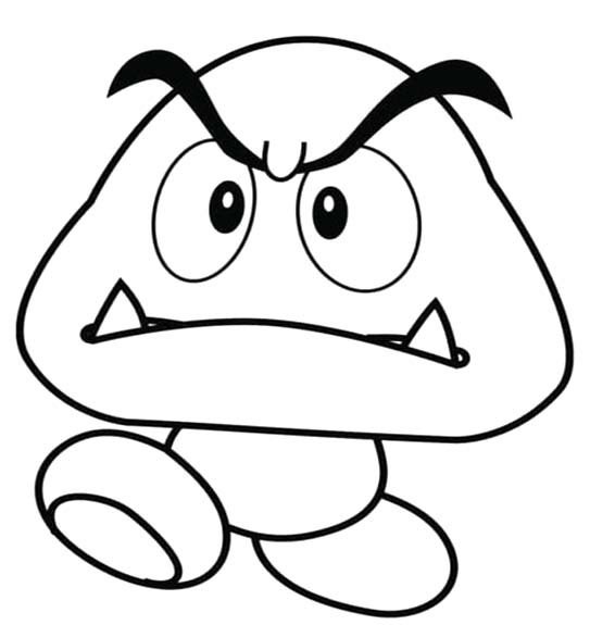 Temel Goomba Görüntü Boyama Sayfası