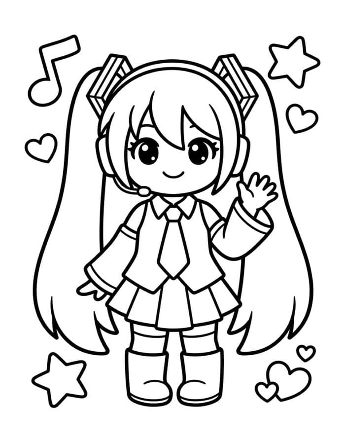 Hatsune Miku Boyama Sayfaları