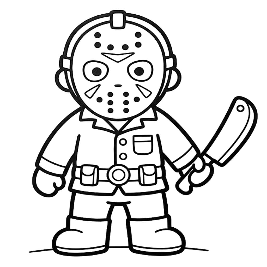 Temel Jason Voorhees Boyama Sayfası