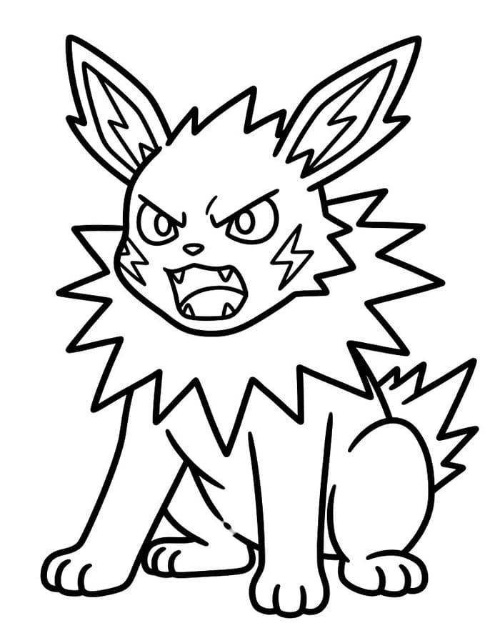 Temel Jolteon Boyama Sayfası