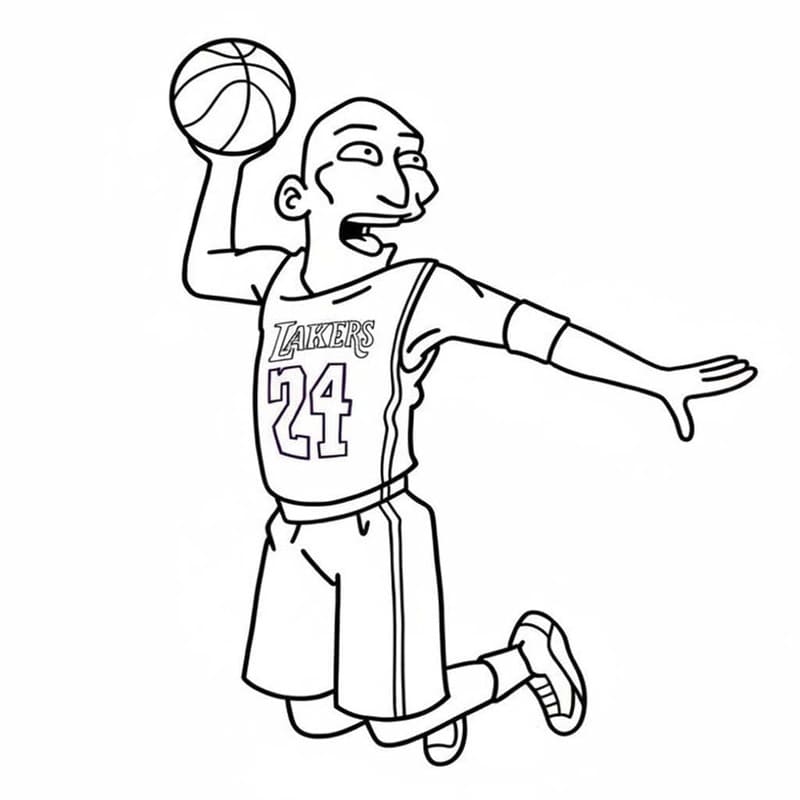 Temel Kobe Bryant Boyama Sayfası