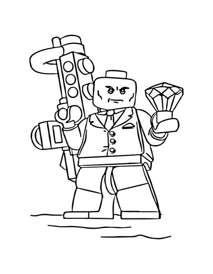 Temel Lego Avengers resim Boyama Sayfası