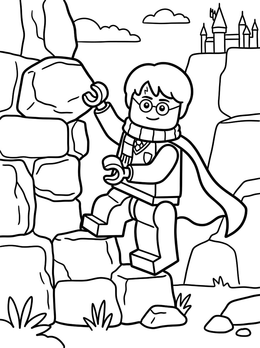 Temel Lego Harry Potter resim Boyama Sayfası