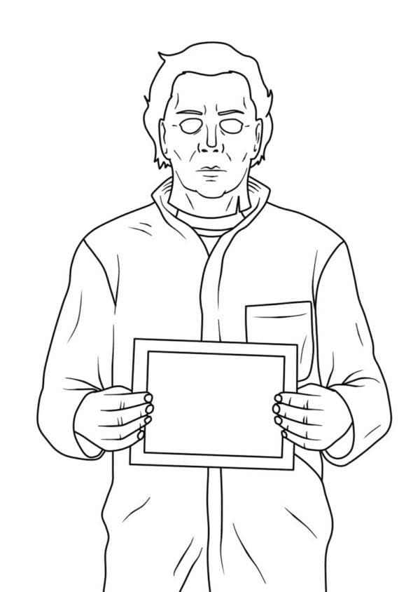 Temel Michael Myers Çizim Boyama Sayfası