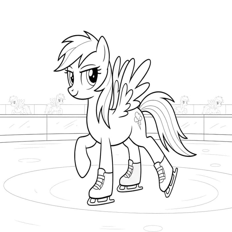 Temel Rainbow Dash resim Boyama Sayfası