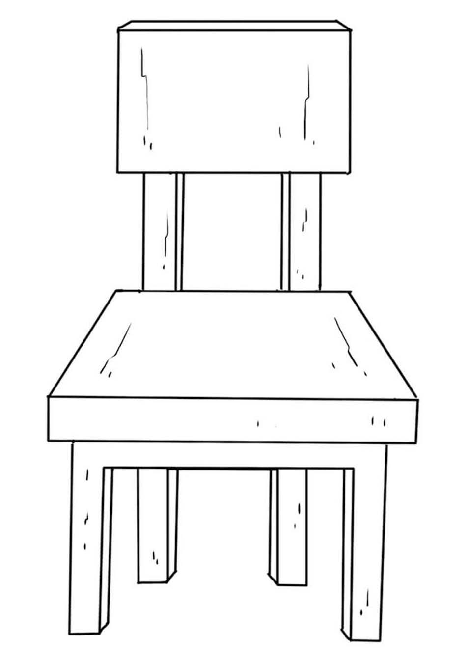 Temel Sandalye Boyama Sayfası