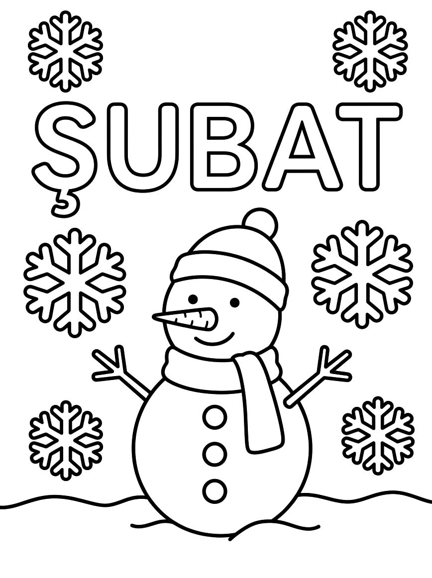 Temel Şubat resim Boyama Sayfası