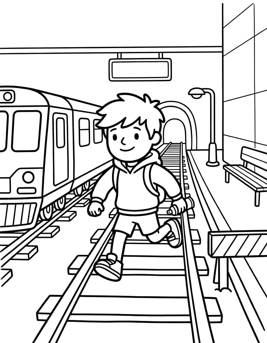 Temel Subway Surfers Boyama Sayfası