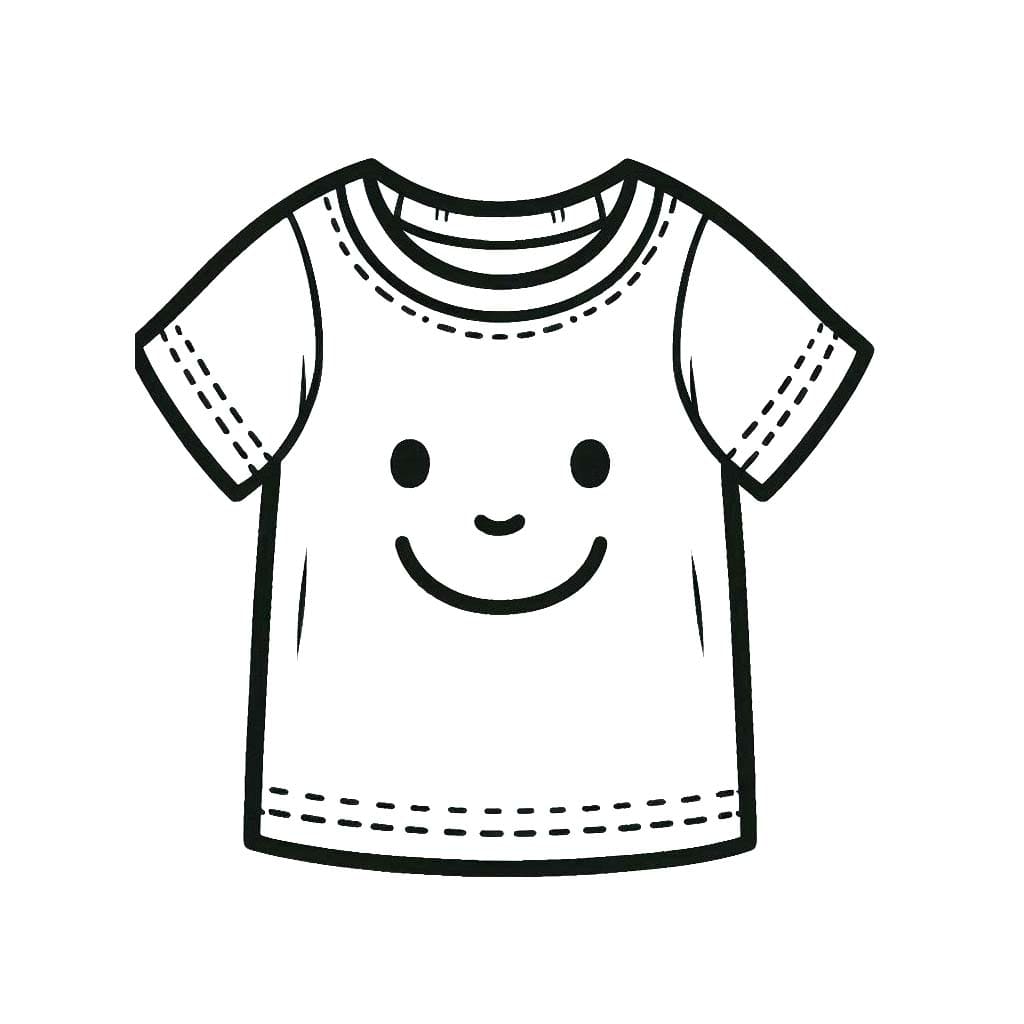Temel Tişört Boyama Sayfası