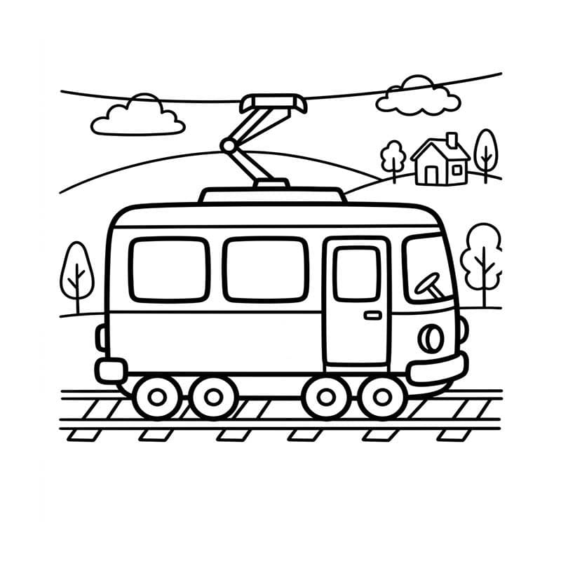 Temel Tramvay Boyama Sayfası