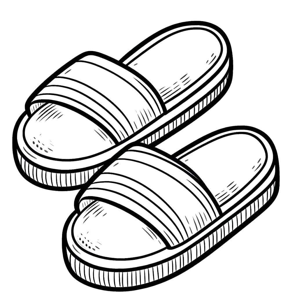 Terlik çocuklar için ücretsiz Boyama Sayfası