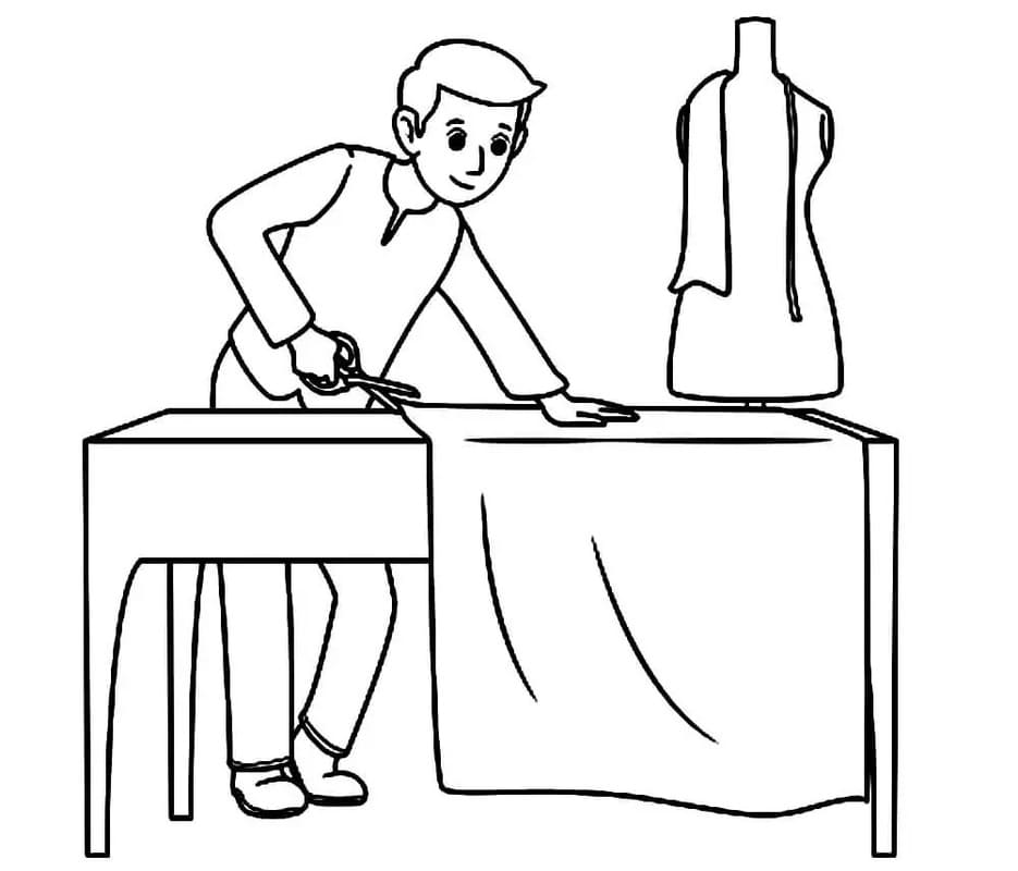 Terzi Ücretsiz çizim Boyama Sayfası